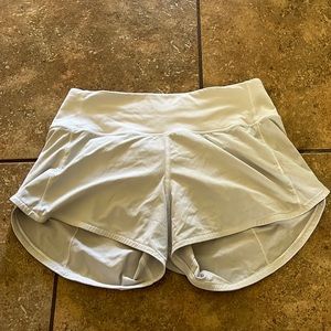 lululemon 4 tall white shorts!
